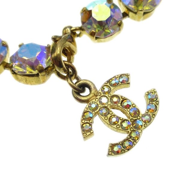 Chanel Anklet Gold Rhinestone - Picture 6 of 14